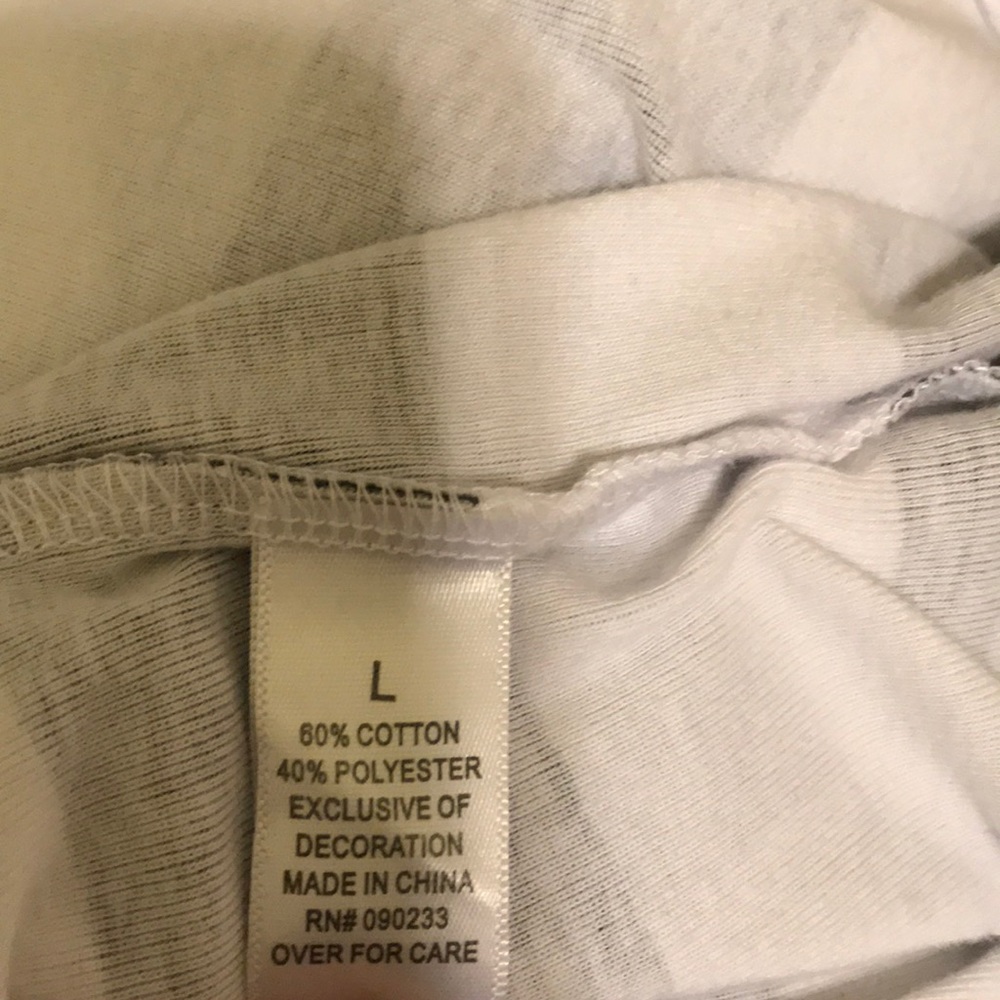 Light weight grey & white button down w/pockets - Picture 6 of 6